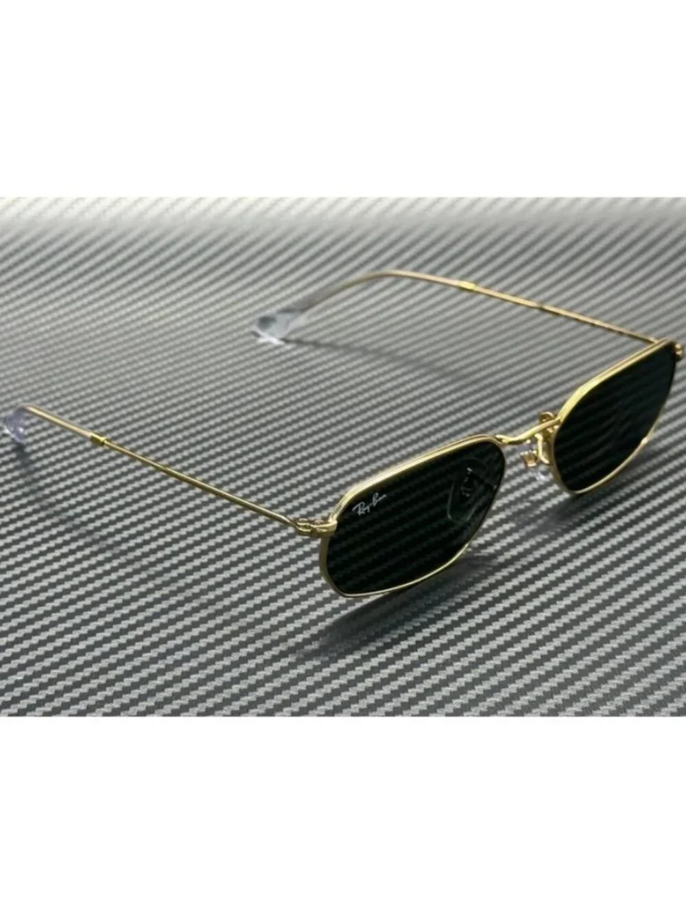New Ray-Ban Men Arista Gold Sunglasses 57-18-145